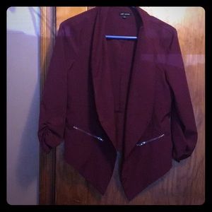 Burgundy blazer